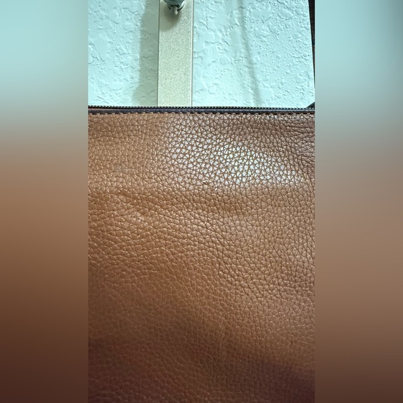 Ralph Lauren Brown Leather Crossbody Bag Gold Hardware - Picture 8 of 14